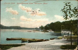 Lincoln Park, Quinsigamond Lake Postcard