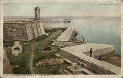 Seawall, Fort Marion Postcard