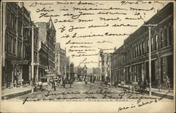 Front Street Missoula, MT Postcard Postcard