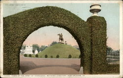 Tomb of the Army of Tennessee, Metairie Cemetery Postcard