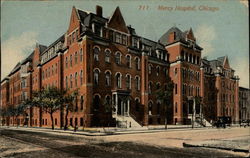 Mercy Hospital Chicago, IL Postcard Postcard