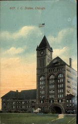 I. C. Station Chicago, IL Postcard Postcard