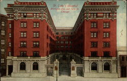 St. Luke's Hospital, Michigan Ave. and 14th St Chicago, IL Postcard Postcard