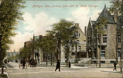 Michigan Ave. Looking From 26th St. North, Chicago Illinois Postcard Postcard