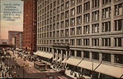 State St. Looking North from Washington St Chicago, IL Postcard Postcard