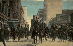 Mounted Police Squad on Parade Postcard Postcard