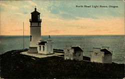 North Head Light House Ilwaco, OR Postcard Postcard