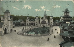 Lagoon in Park Cleveland, OH Postcard Postcard