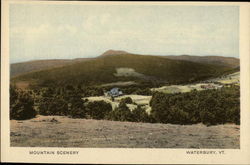 Mountain Scenery Waterbury, VT Postcard Postcard