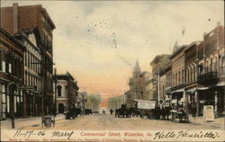 Commercial Street Waterloo, IA Postcard Postcard