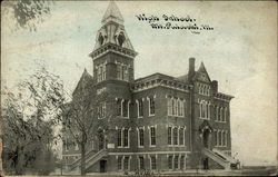 High School Mount Pulaski, IL Postcard Postcard