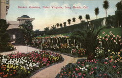 Sunken Gardens, Hotel Virginia Postcard