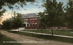 The New Hospital, Indiana State Soldiers Home Lafayette, IN Postcard Postcard