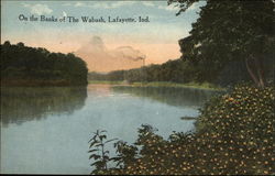 On the banks of the Wabash Lafayette, IN Postcard Postcard