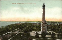 Water Tower Park Milwaukee, WI Postcard Postcard