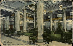 The Lobby, Hotel Utah Postcard