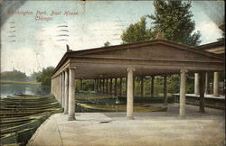 Washington Park Boat House Postcard