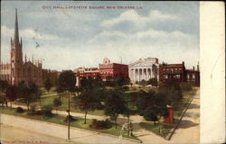 City Hall, Lafayette Square New Orleans, LA Postcard Postcard