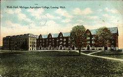 Wells Hall, Michigan Agriculture College Postcard