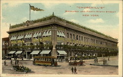 "Churchill's" Broadway and Forty-Ninth Street Postcard