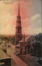 Park Street Church Boston, MA Postcard Postcard