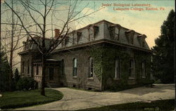 Jenks' Biological Laboratory, Lafayette College Postcard