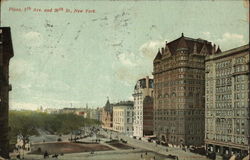 Plaza, 5th Ave. and 59th St Postcard