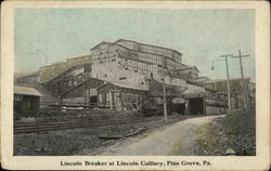 Lincoln Breaker at Lincoln Colliery Postcard