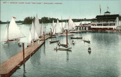 Oregon Yacht Club, "The Oaks" Portland, OR Postcard Postcard