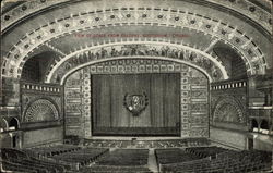 View of Stage from Balcony, Auditorium Chicago, IL Postcard Postcard