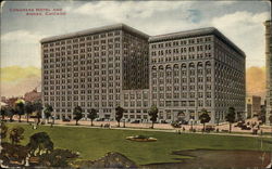 Congress Hotel and Annex Chicago, IL Postcard Postcard