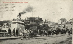 Str. City of South Haven and Docks Michigan Postcard Postcard