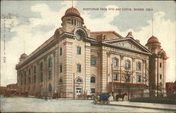 Auditorium from 14th and Curtis Postcard