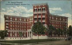 St. Joseph Hospital, Linwood & Prospect Kansas City, MO Postcard Postcard