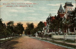 Sherman Place west from Summit Ave Postcard