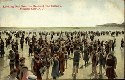 Looking Out Over the Heads of the Bathers Postcard