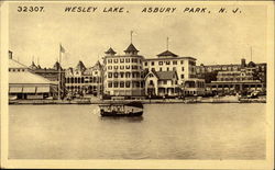 Wesley Lake Asbury Park, NJ Postcard Postcard