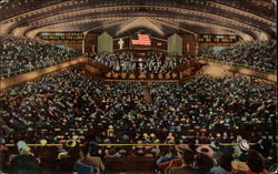 Interior of Methodist Auditorium showing Largest Organ in the World Postcard