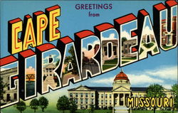 Greetings From Cape Girardeau Missouri Postcard