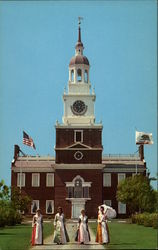 Independence Hall, Knotts Berry Farm and Ghost Town Postcard