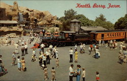 Mine Ride and Train, Knott's Berry Farm Buena Park, CA Postcard Postcard