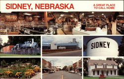 Scenes from Sidney, Nebraska - A Great Place to Call Home Postcard