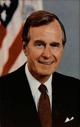 President George Bush Postcard