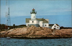 Eastern Point Lighthouse in Gloucester, Massachusetts Postcard