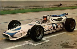 Mario Andretti Auto Racing Postcard Postcard