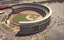 Aerial View of Shea Stadium Queens, NY Postcard Postcard