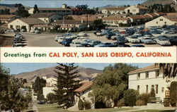 Greetings from Cal Poly San Luis Obispo, CA Postcard Postcard