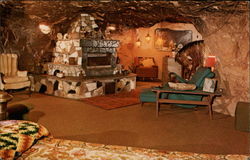 Fireplace, World Famous Hole N' The Rock Home Postcard