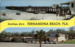 Greetings from Fernandina Beach Florida Postcard Postcard