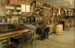 Interior of the Old Country Store, Rebeltown, Rebel Railroad Pigeon Forge, TN Postcard Postcard